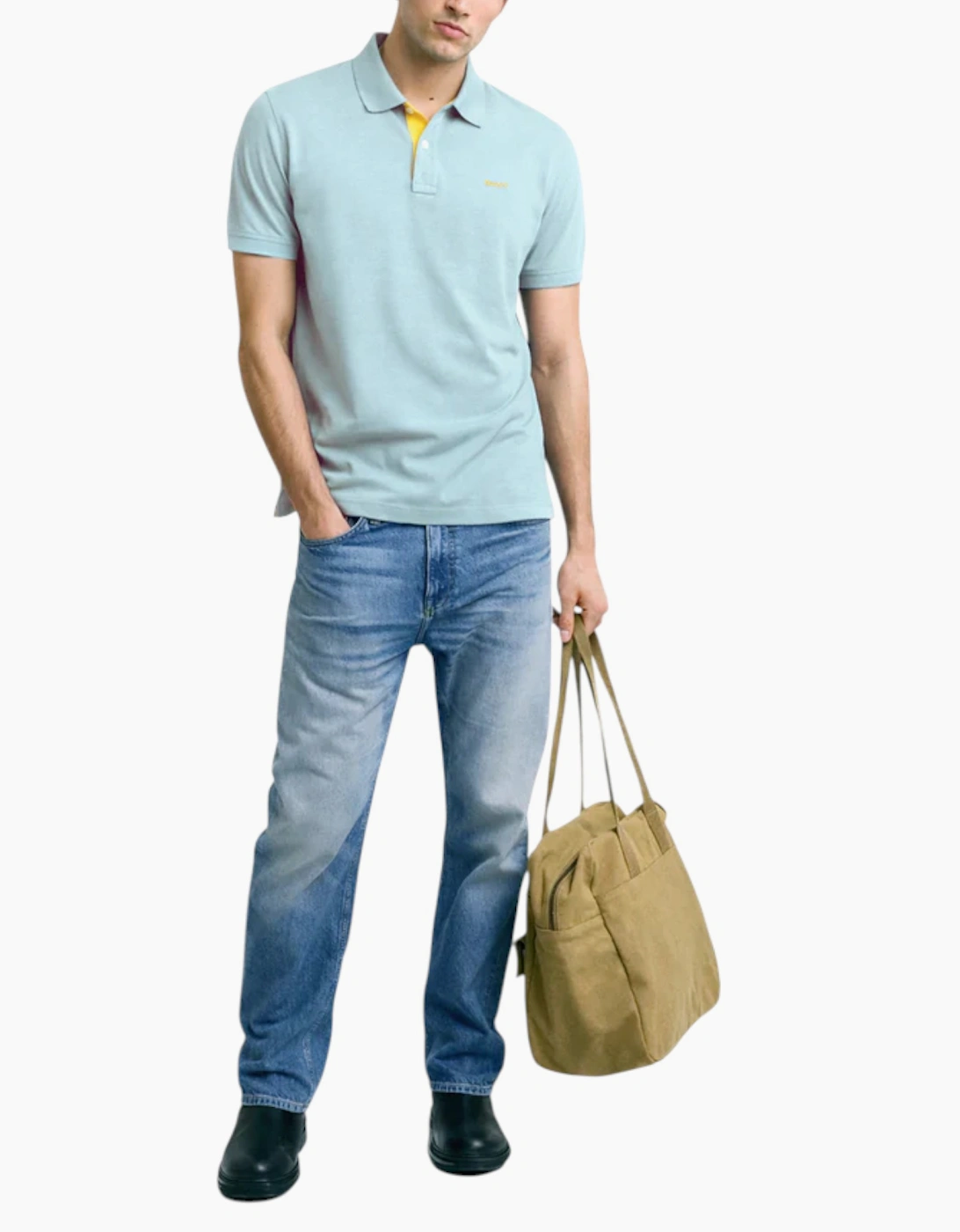 GANT MENS Polo Pique Shirt Short Sleeve Casual Cotton Top
