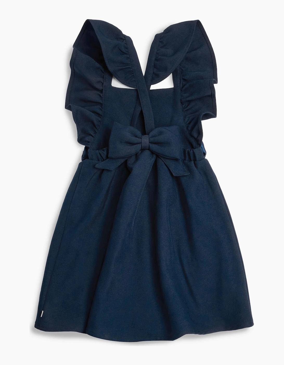 Girls Navy School Pinafore Dress