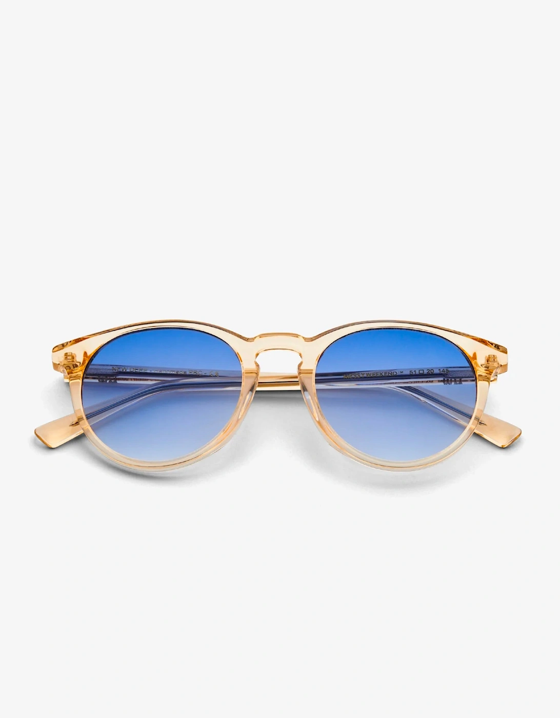Messy Weekend New Depp Bio acetate Sunglasses BLUE CHAMPAGNE
