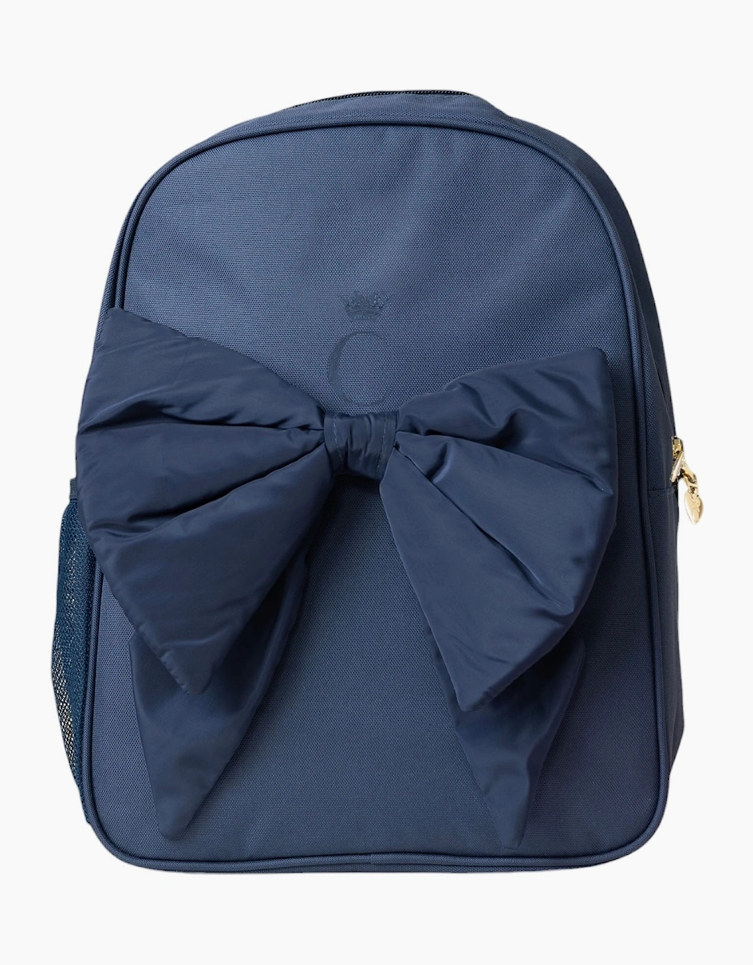 Girls Navy Bow School Backpack, 9 of 8