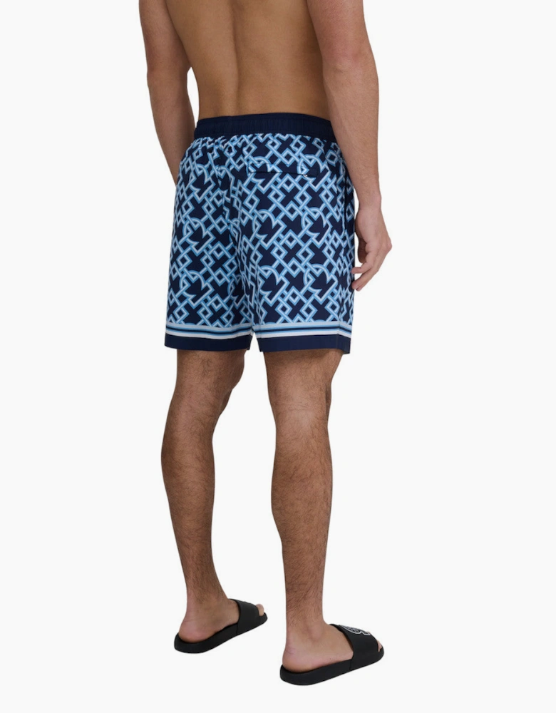 Sandbanks Mosaic Swim Shorts Navy