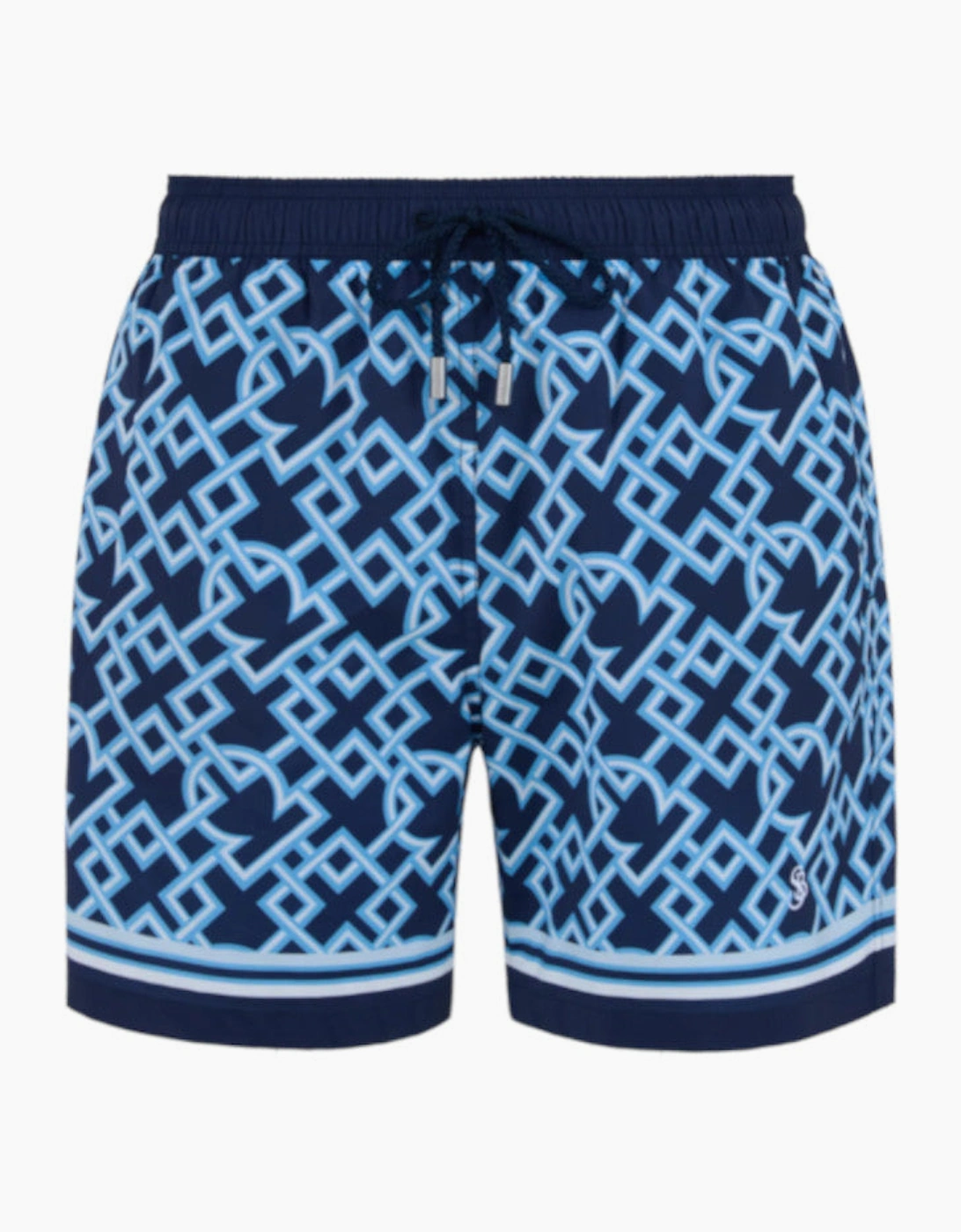 Sandbanks Mosaic Swim Shorts Navy, 5 of 4
