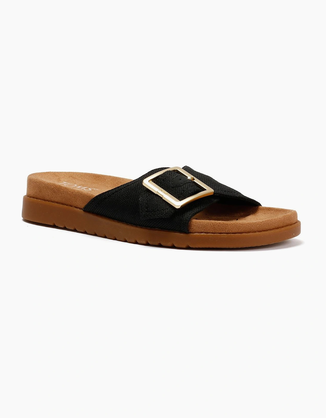 TOMS Marin Slide Canvas Women's Black Sandals
