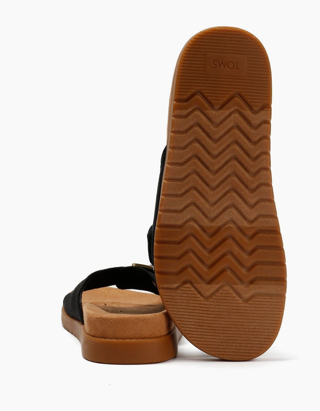 TOMS Marin Slide Canvas Women's Black Sandals