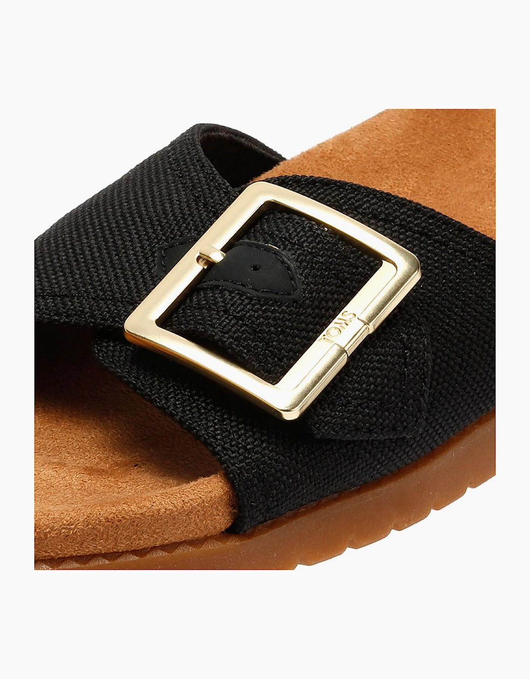 TOMS Marin Slide Canvas Women's Black Sandals