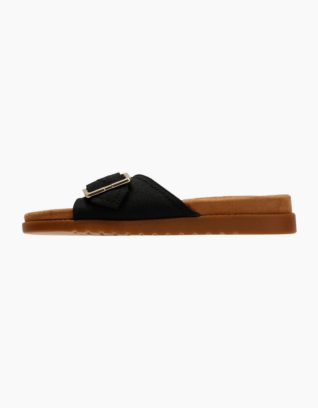 TOMS Marin Slide Canvas Women's Black Sandals