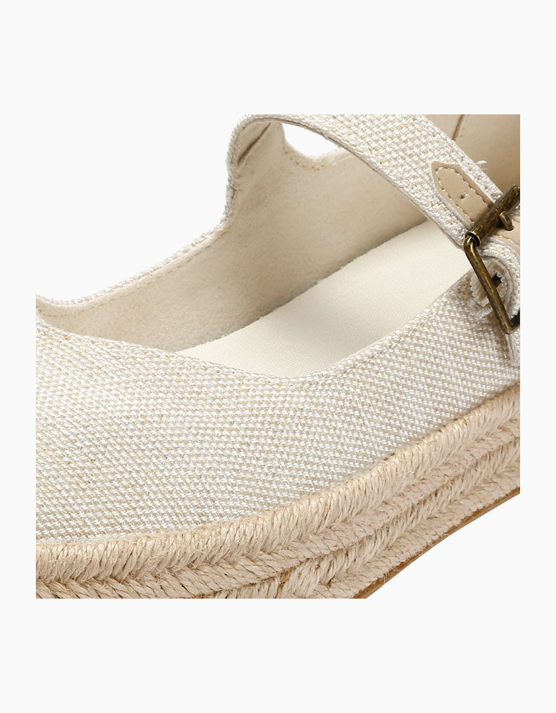 TOMS Carolina Mary Jane Textile Women's Natural Espadrilles