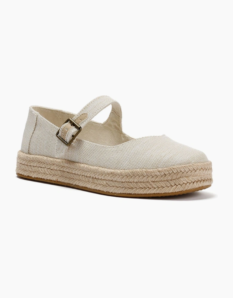 TOMS Carolina Mary Jane Textile Women's Natural Espadrilles
