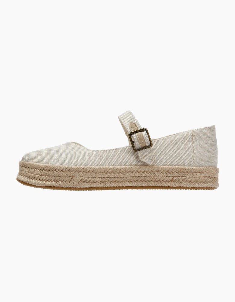 TOMS Carolina Mary Jane Textile Women's Natural Espadrilles