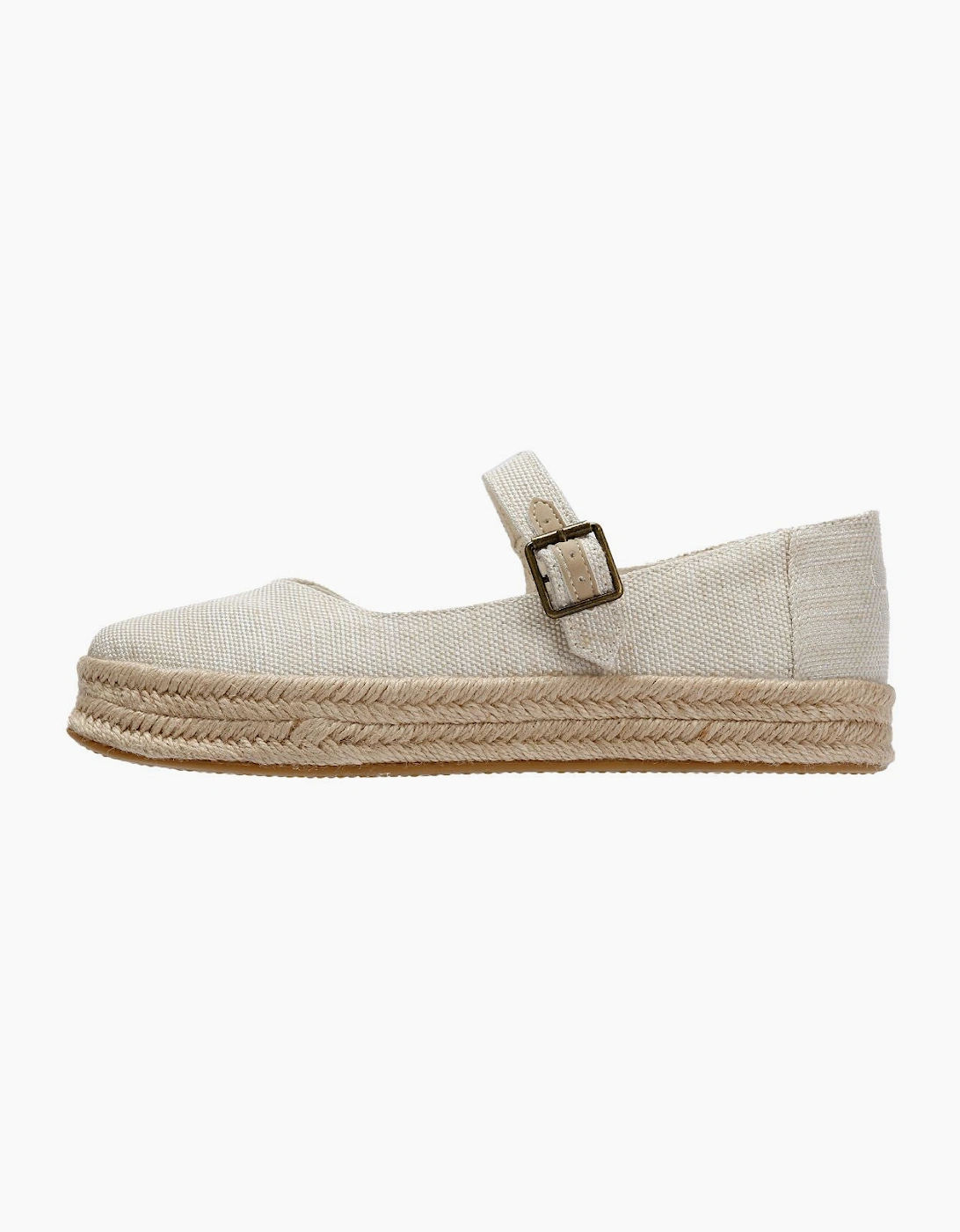 TOMS Carolina Mary Jane Textile Women's Natural Espadrilles
