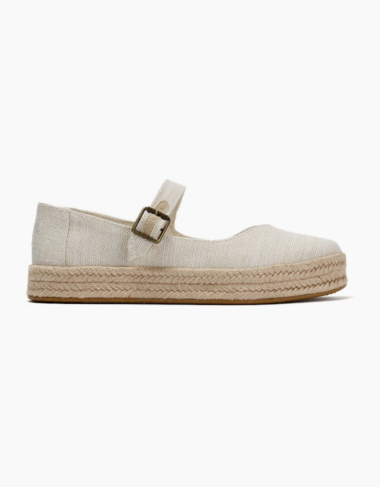 TOMS Carolina Mary Jane Textile Women's Natural Espadrilles
