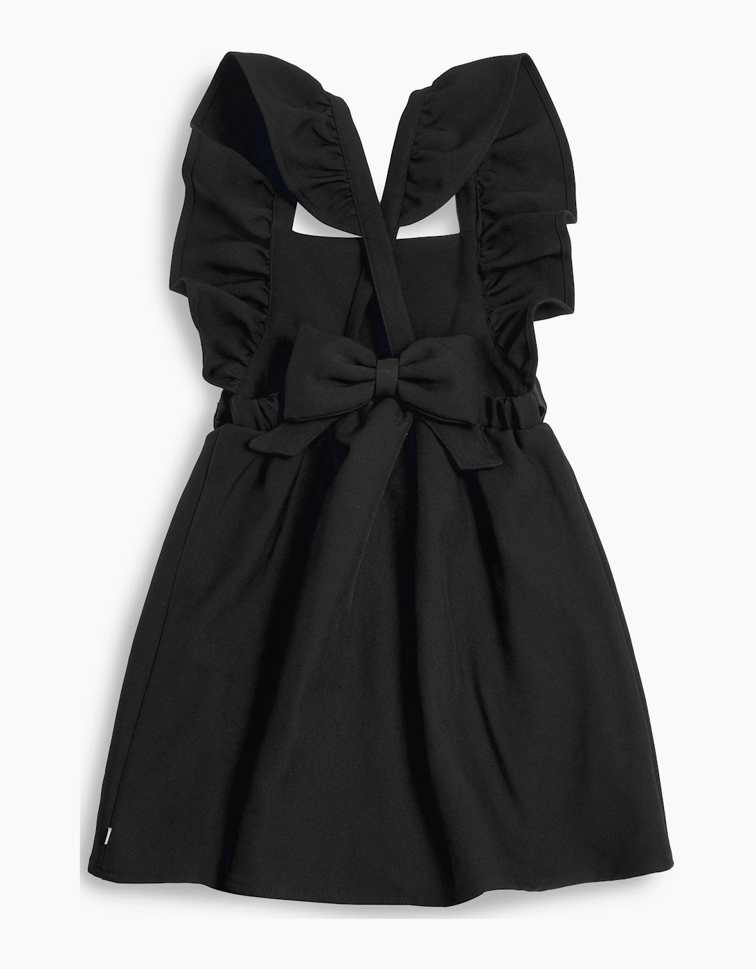 Girls Black School Pinafore Dress