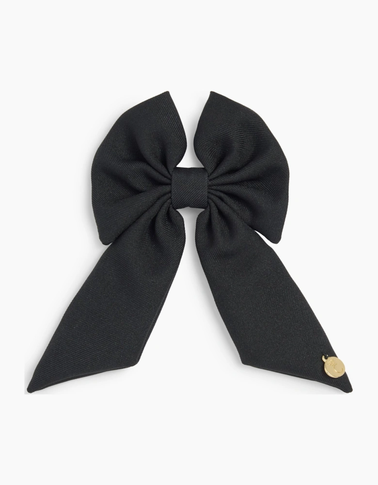 Girls Black School Hair Bow Clip
