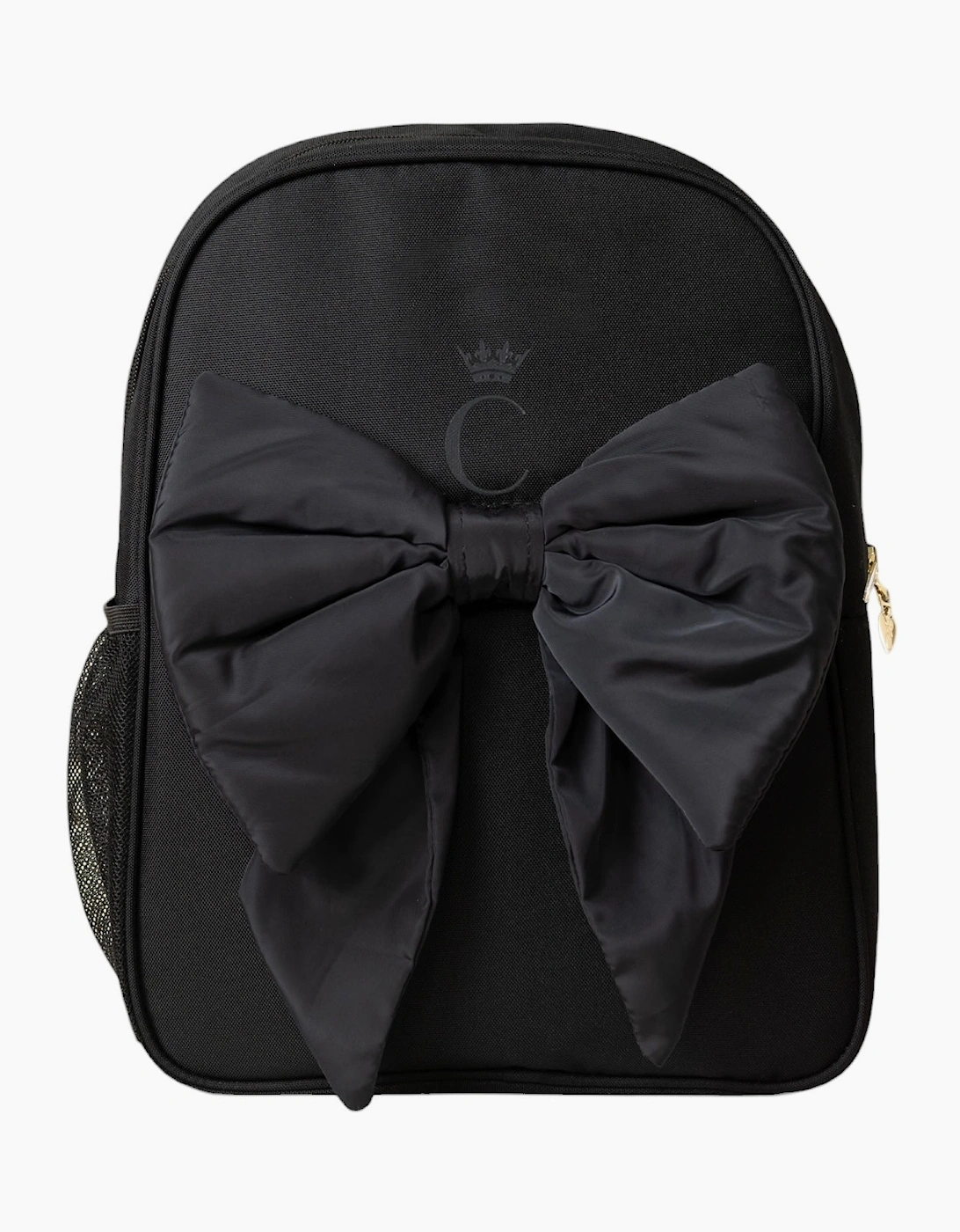 Girls Black Bow School Backpack, 9 of 8