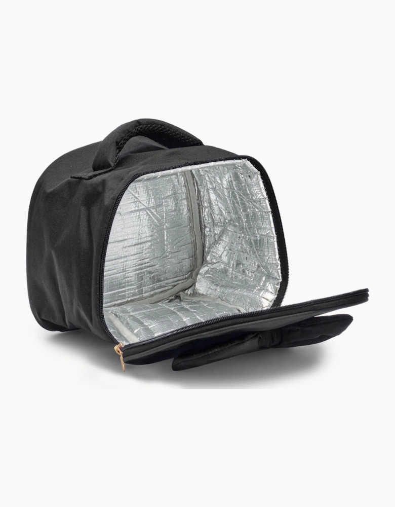Girls Black Bow School Lunchbox Bag