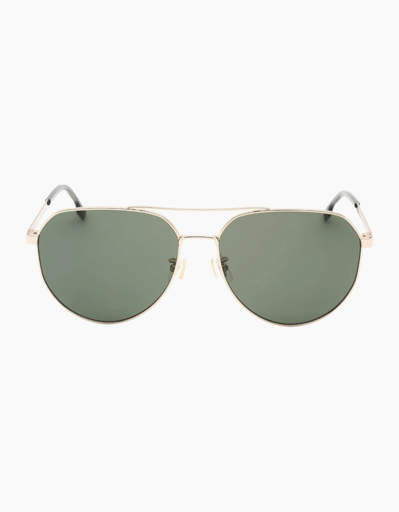 Hugo Boss Green Lens Gold Sunglasses
