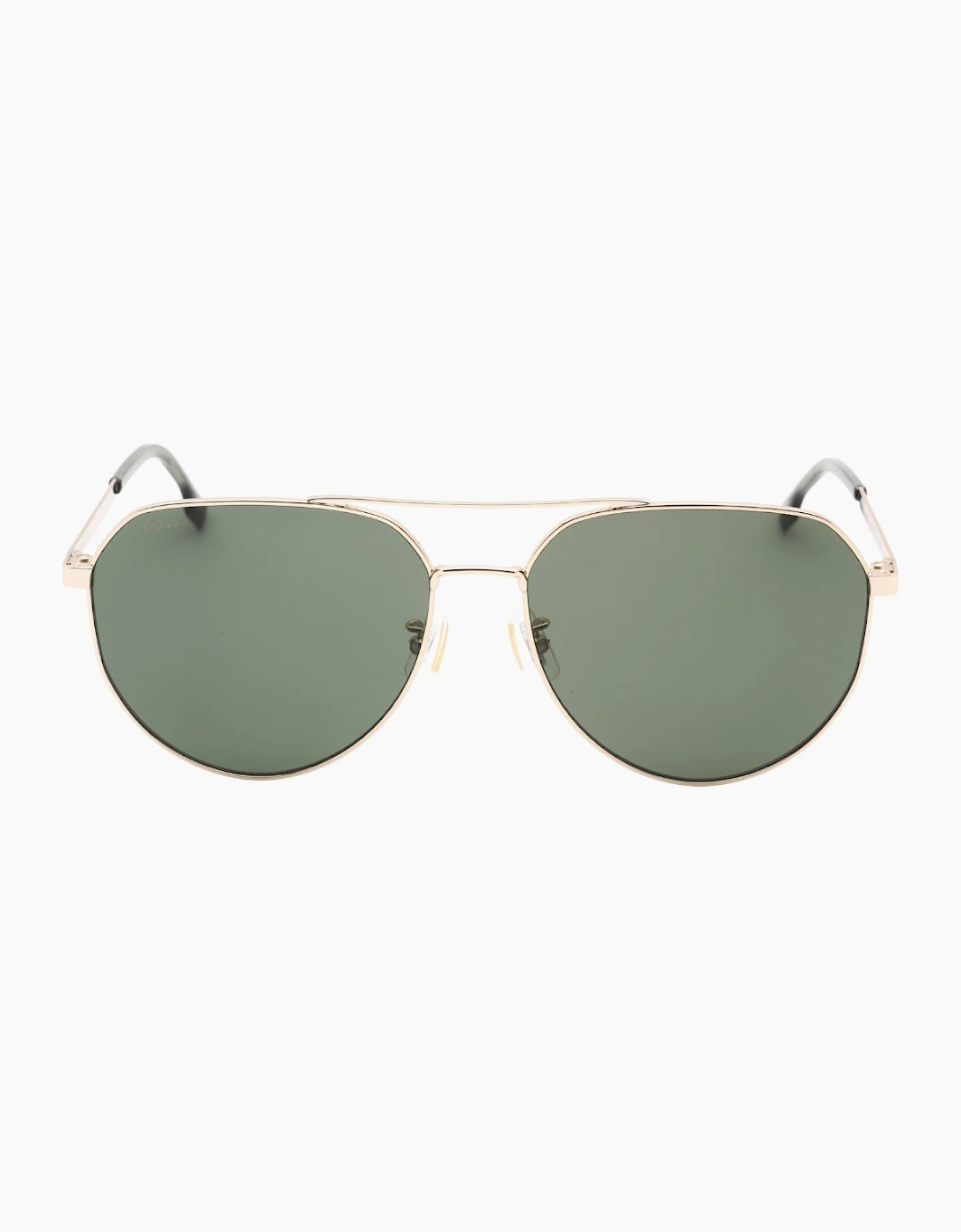 Hugo Boss Green Lens Gold Sunglasses