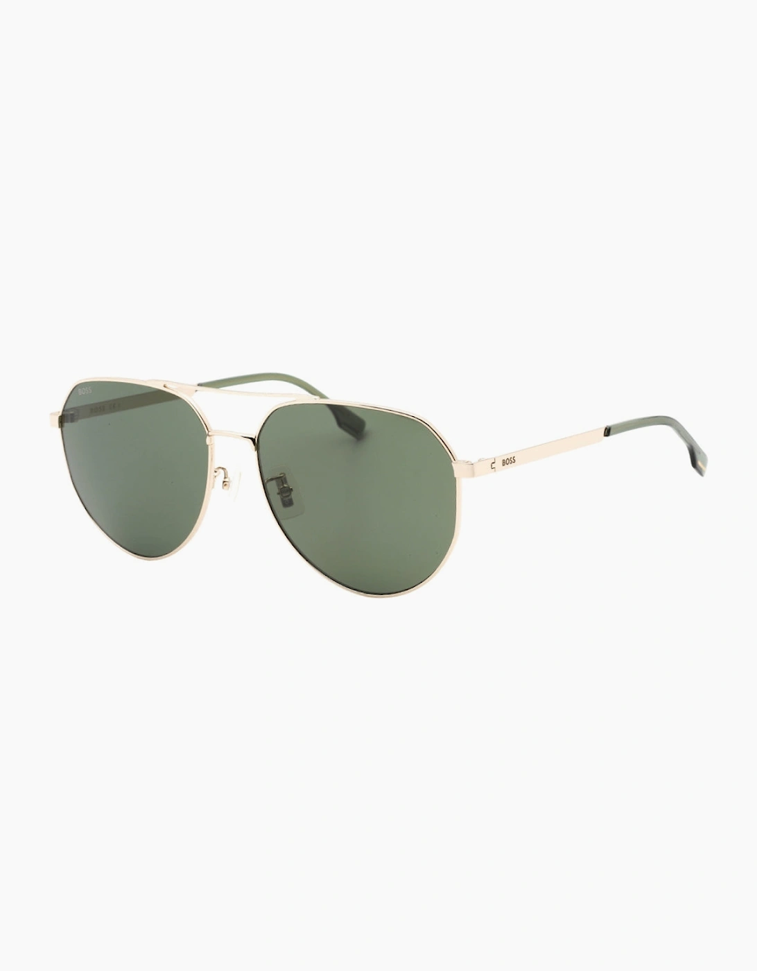 Hugo Boss Green Lens Gold Sunglasses