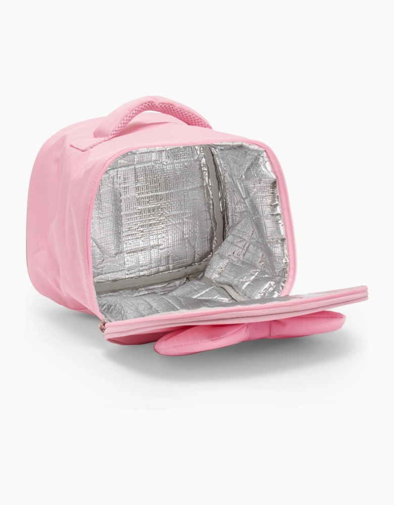 Girls Pink Bow Lunchbox Bag