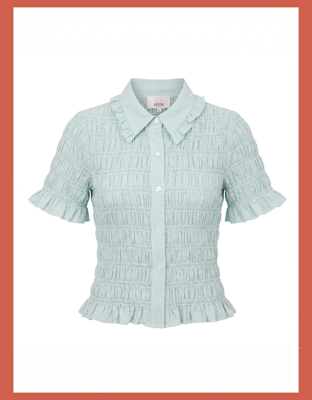 Astrid Gingham Blouse - Sky Blue, 3 of 2