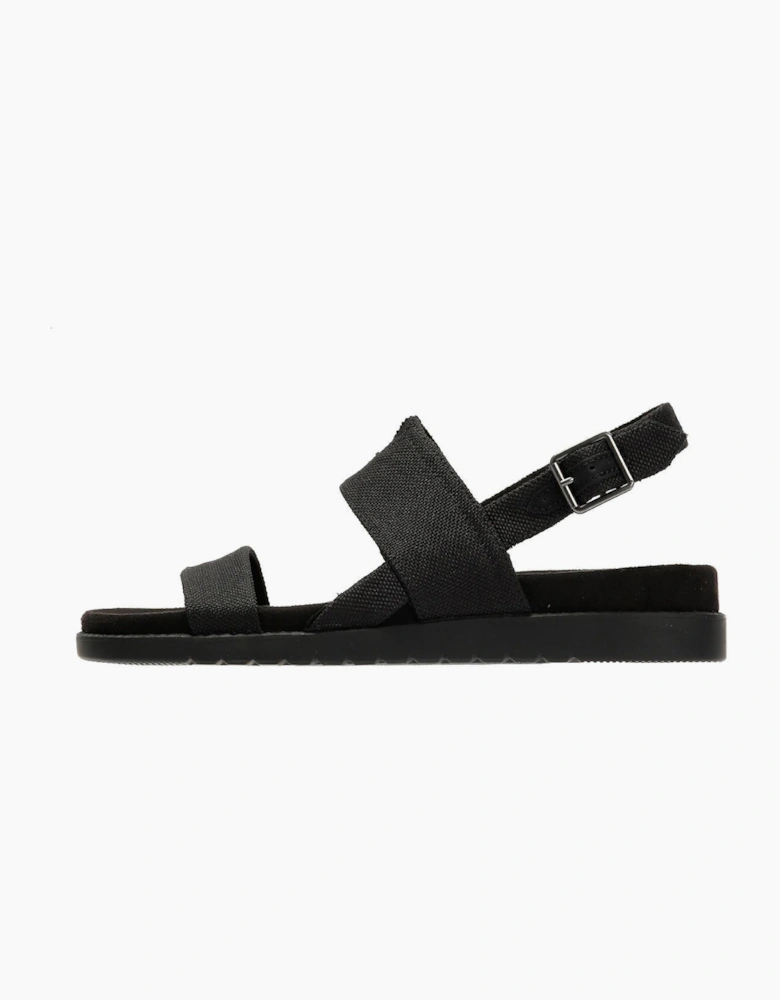 TOMS Marin Slingback Canvas Women's Black Sandals