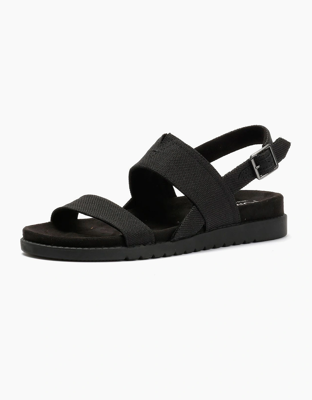 TOMS Marin Slingback Canvas Women's Black Sandals