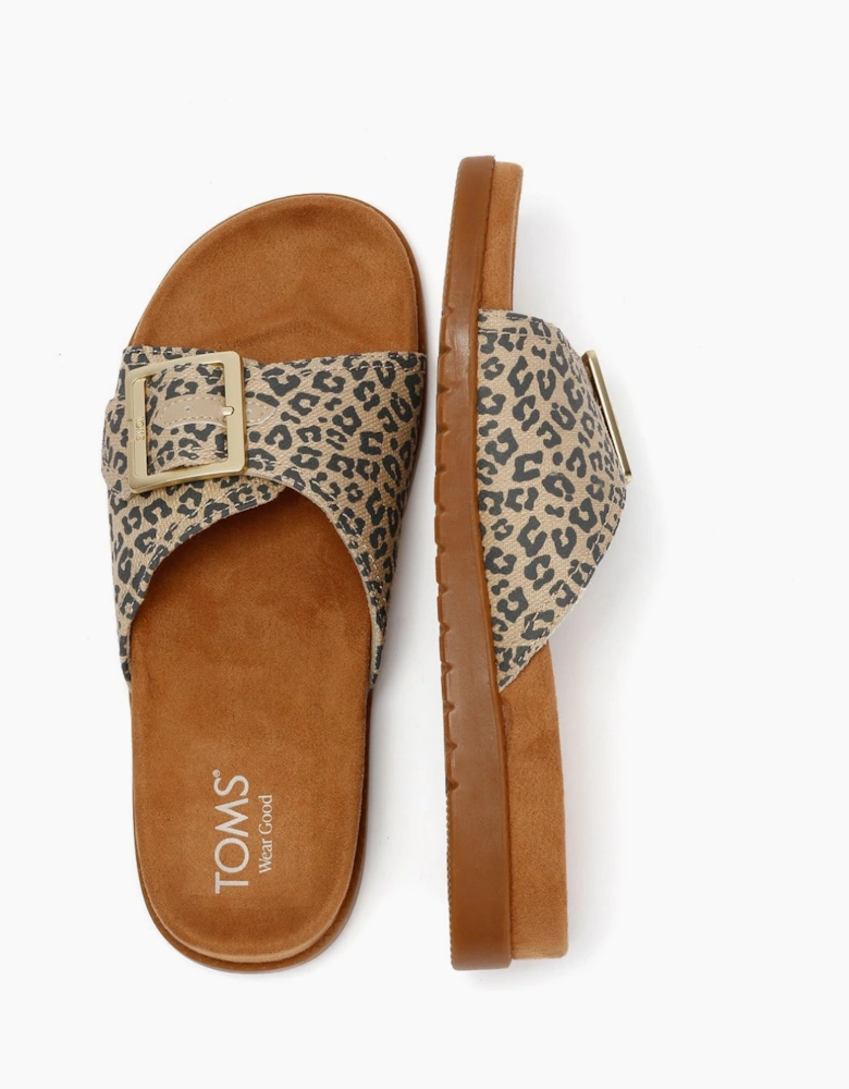 TOMS Marin Slide Women's Leopard Sandals