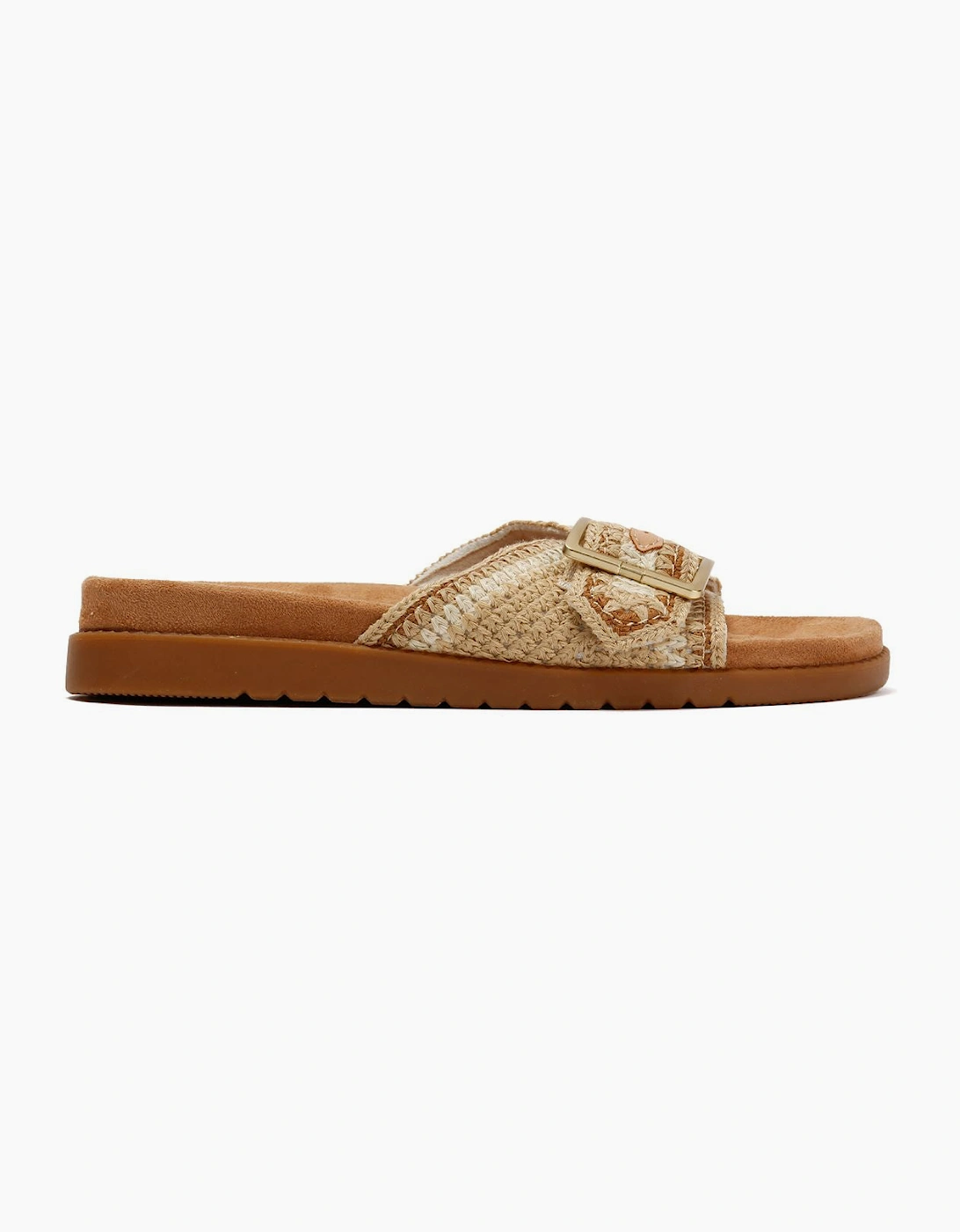 TOMS Marin Slide Textile Women's Dark Beige Sandals