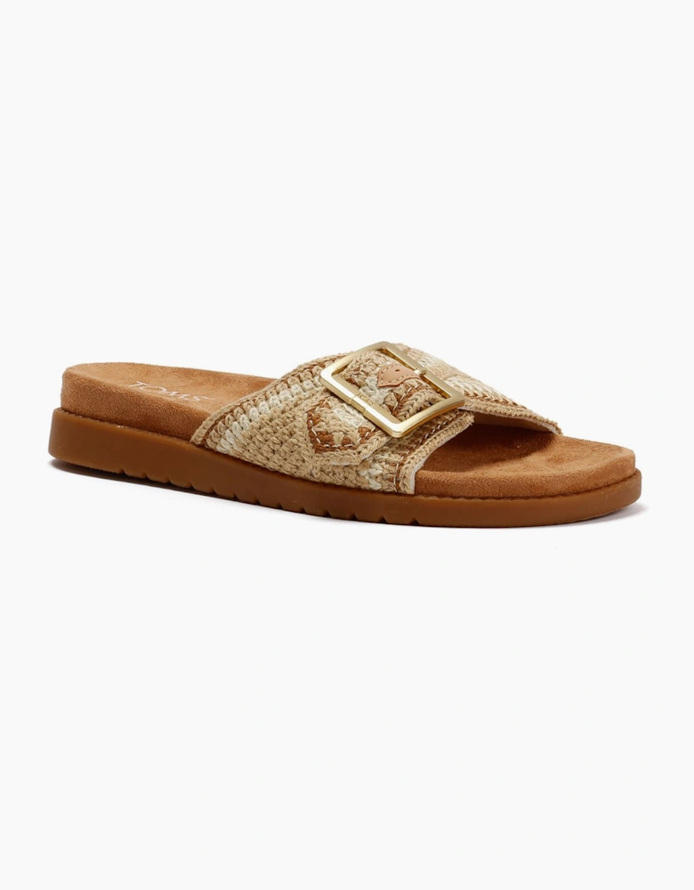 TOMS Marin Slide Textile Women's Dark Beige Sandals