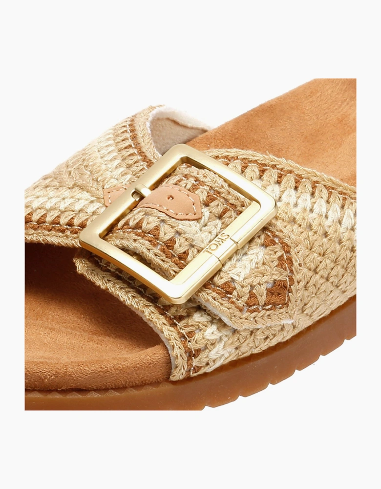 TOMS Marin Slide Textile Women's Dark Beige Sandals