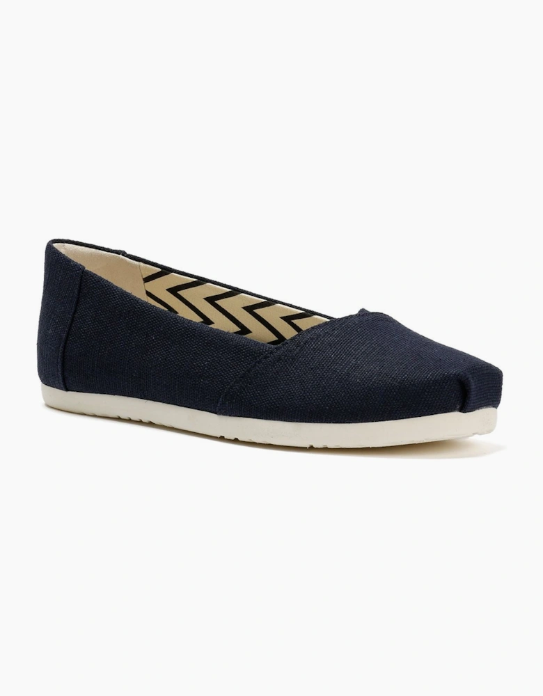 TOMS Alpargata Ballet Canvas Women's Navy Espadrilles