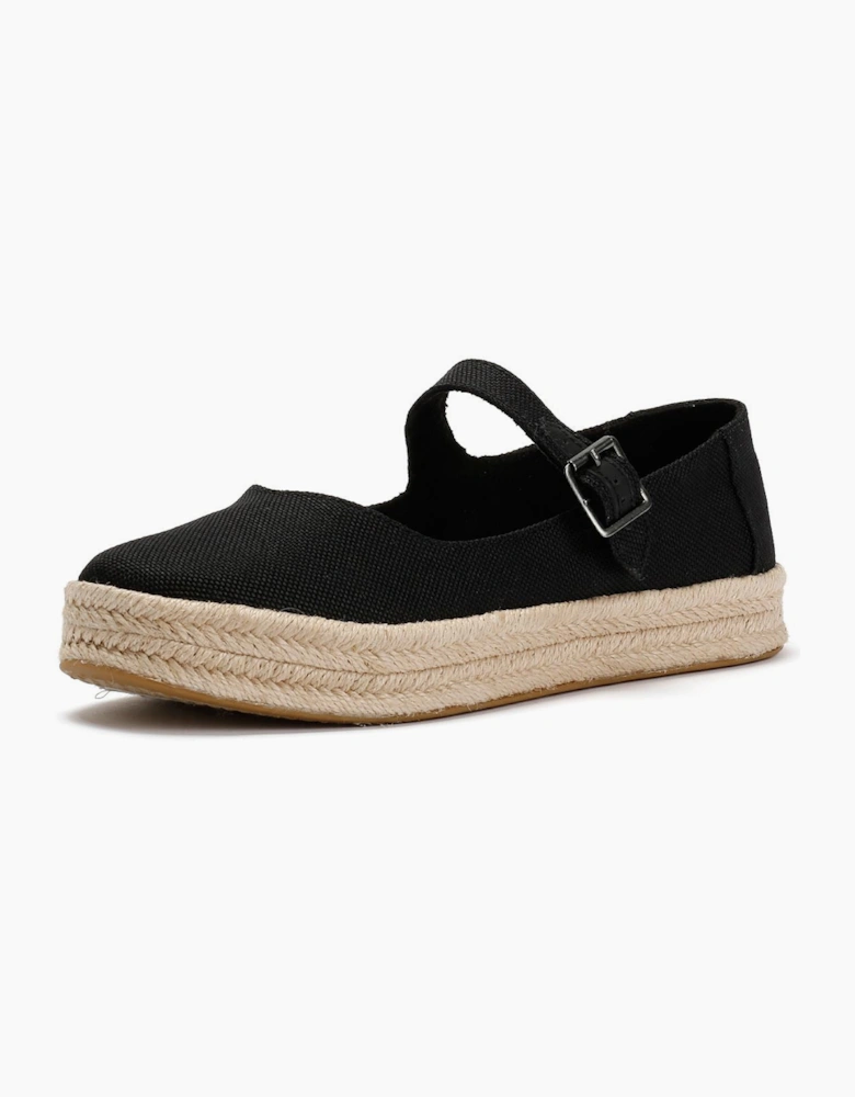 TOMS Carolina Mary Jane Textile Women's Black Espadrilles