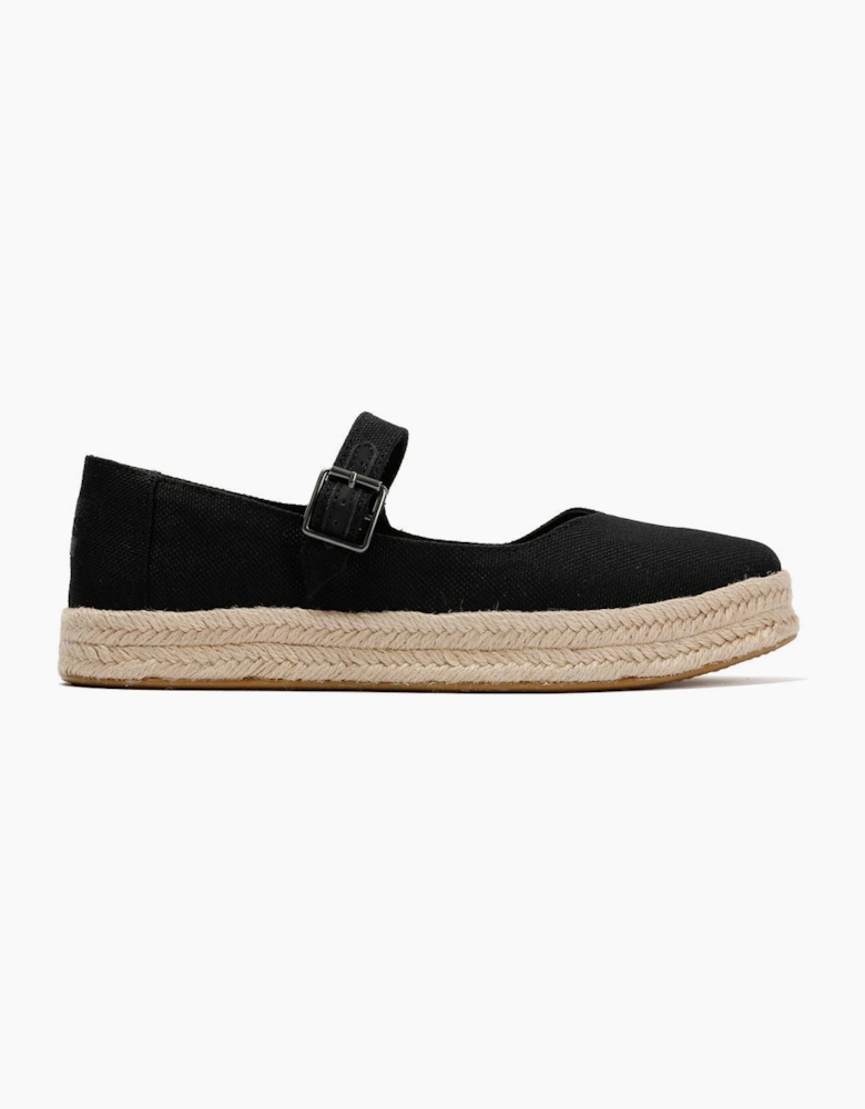 TOMS Carolina Mary Jane Textile Women's Black Espadrilles