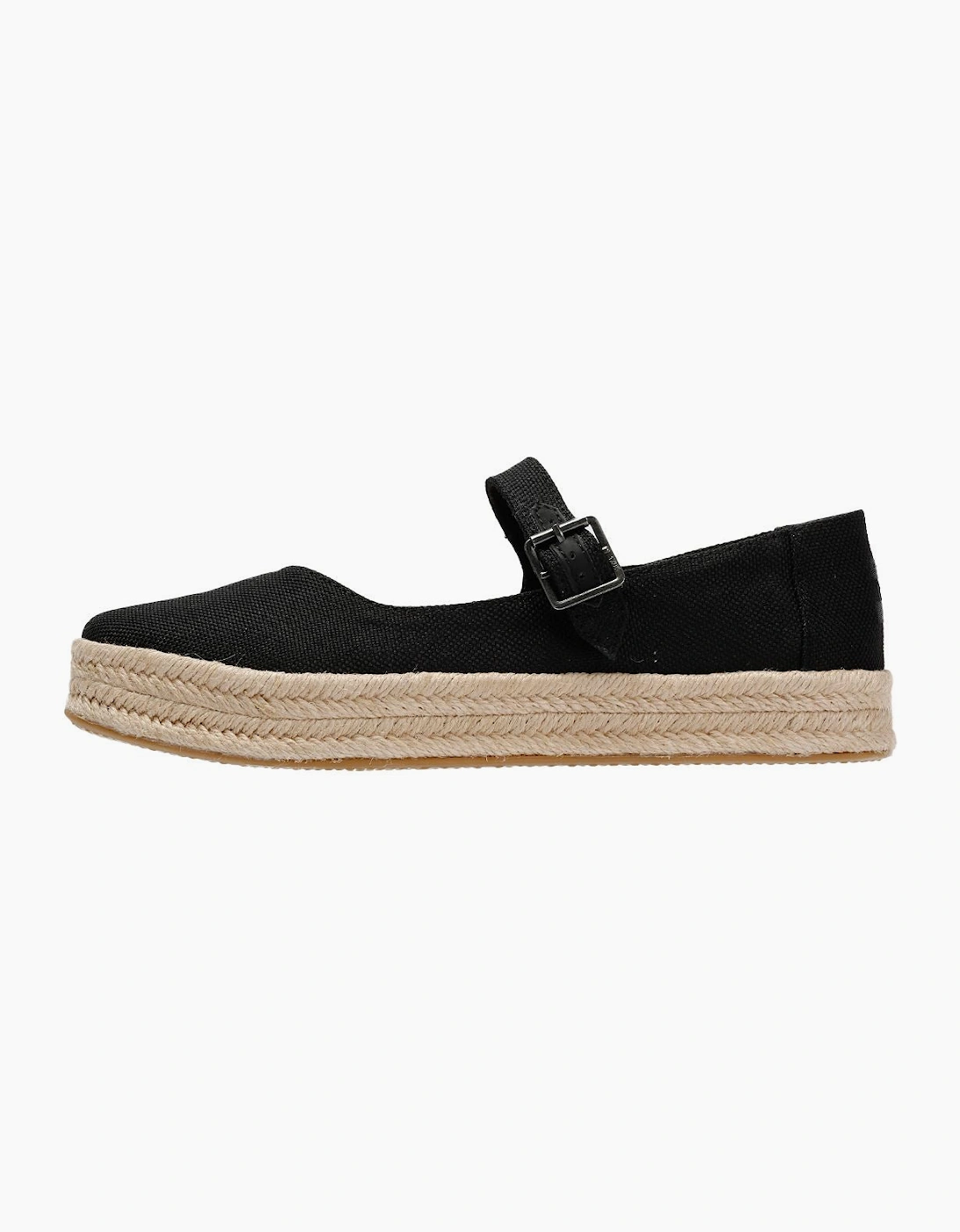 TOMS Carolina Mary Jane Textile Women's Black Espadrilles