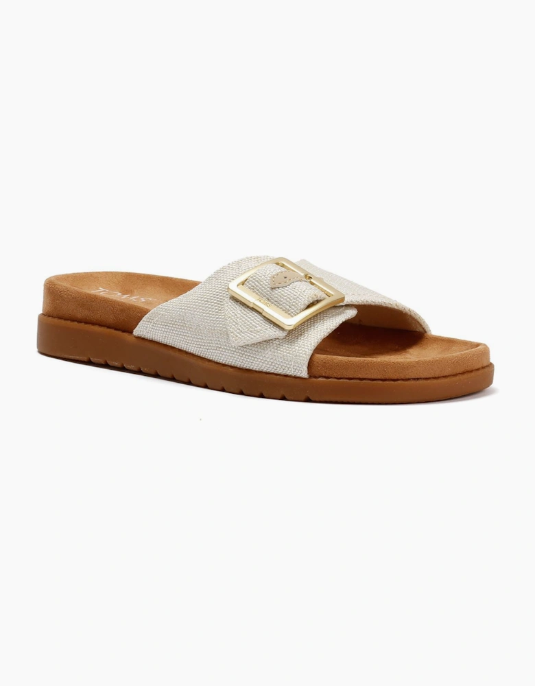 TOMS Marin Slide Textile Women's Natural Sandals