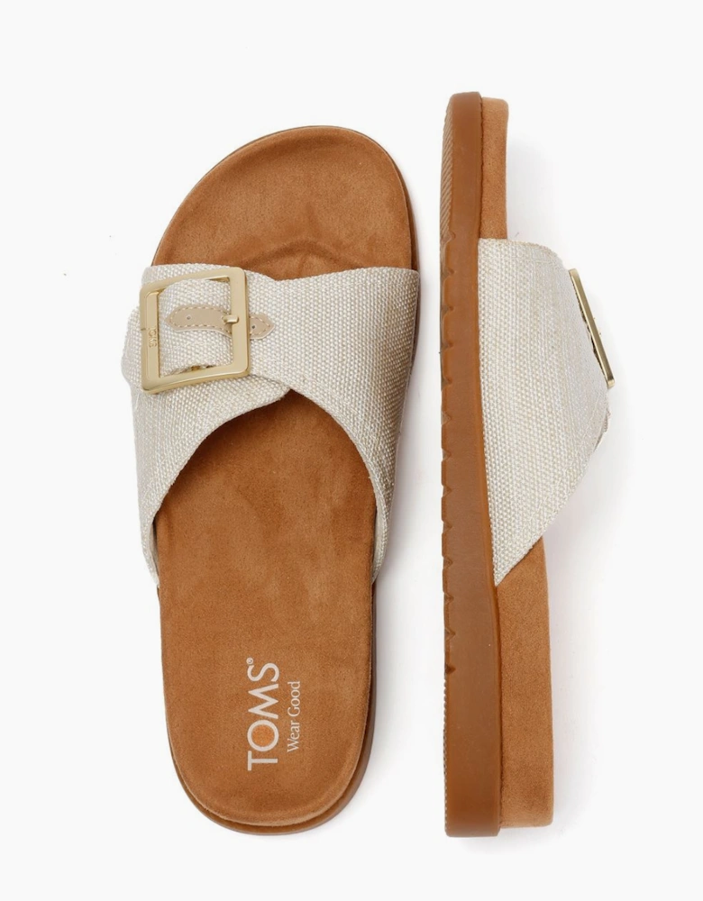 TOMS Marin Slide Textile Women's Natural Sandals