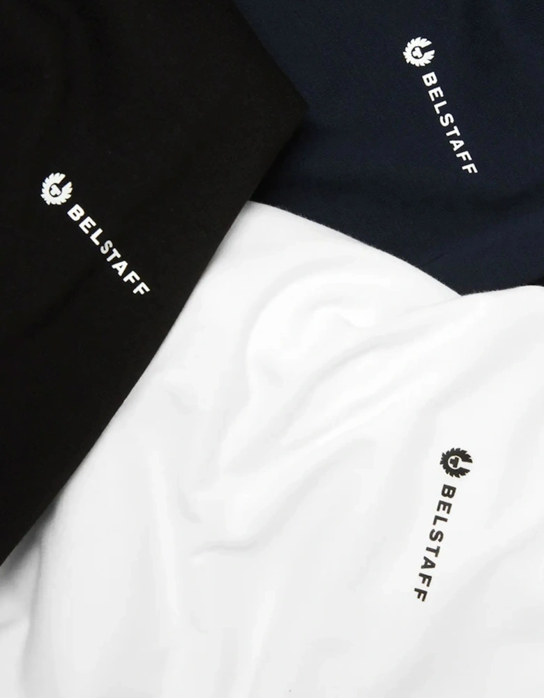 BELSTAFF 3 PACK T-SHIRT BLACK/WHITE/NAVY