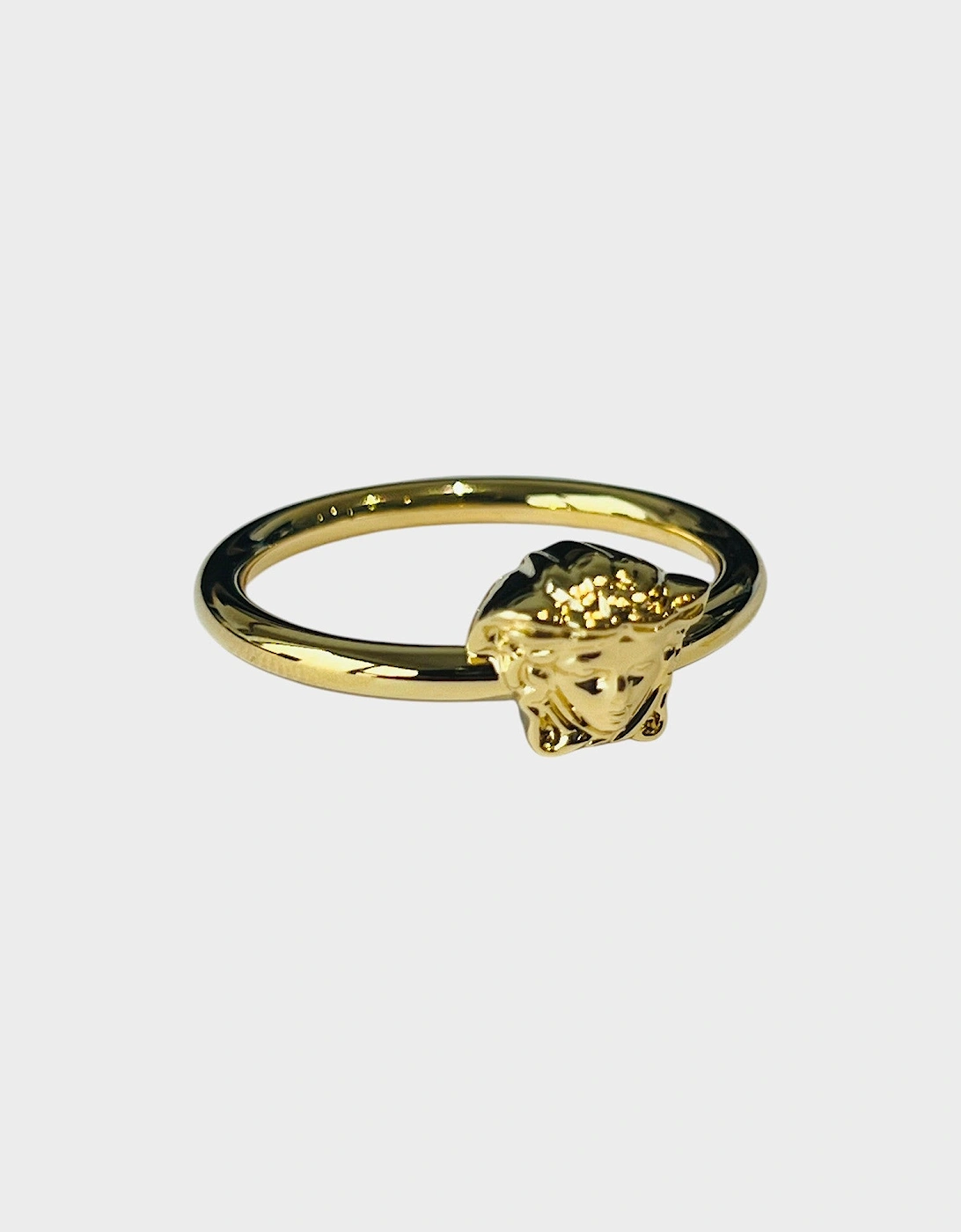 Medusa Head Ring Metal Gold Tone