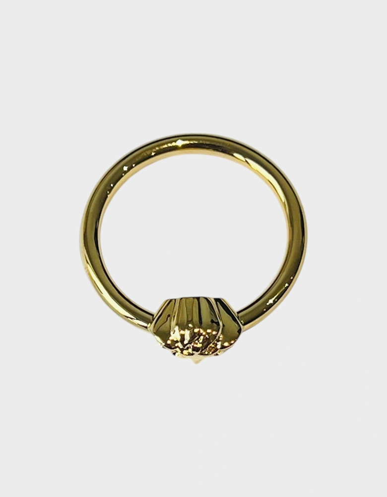 Medusa Head Ring Metal Gold Tone
