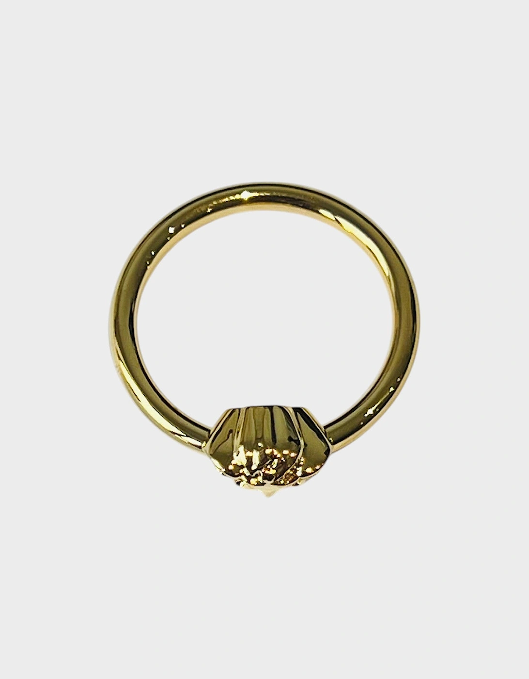Medusa Head Ring Metal Gold Tone