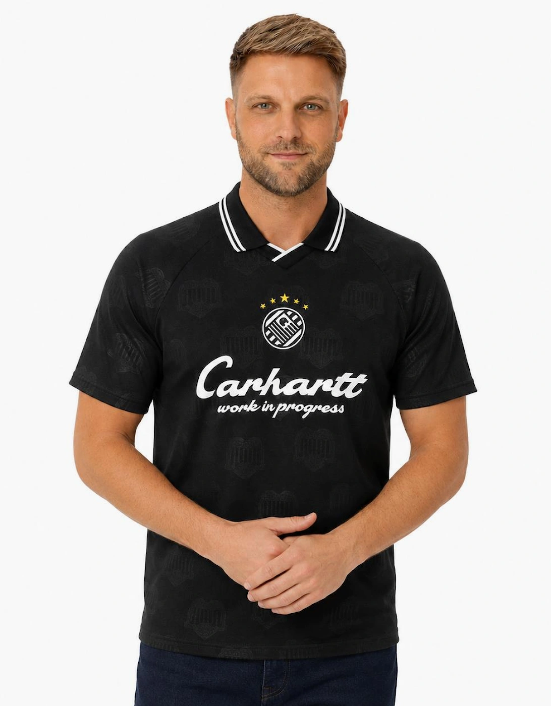 Carhartt WIP Terrace Football Heart Train T-Shirt Jacquard/Black