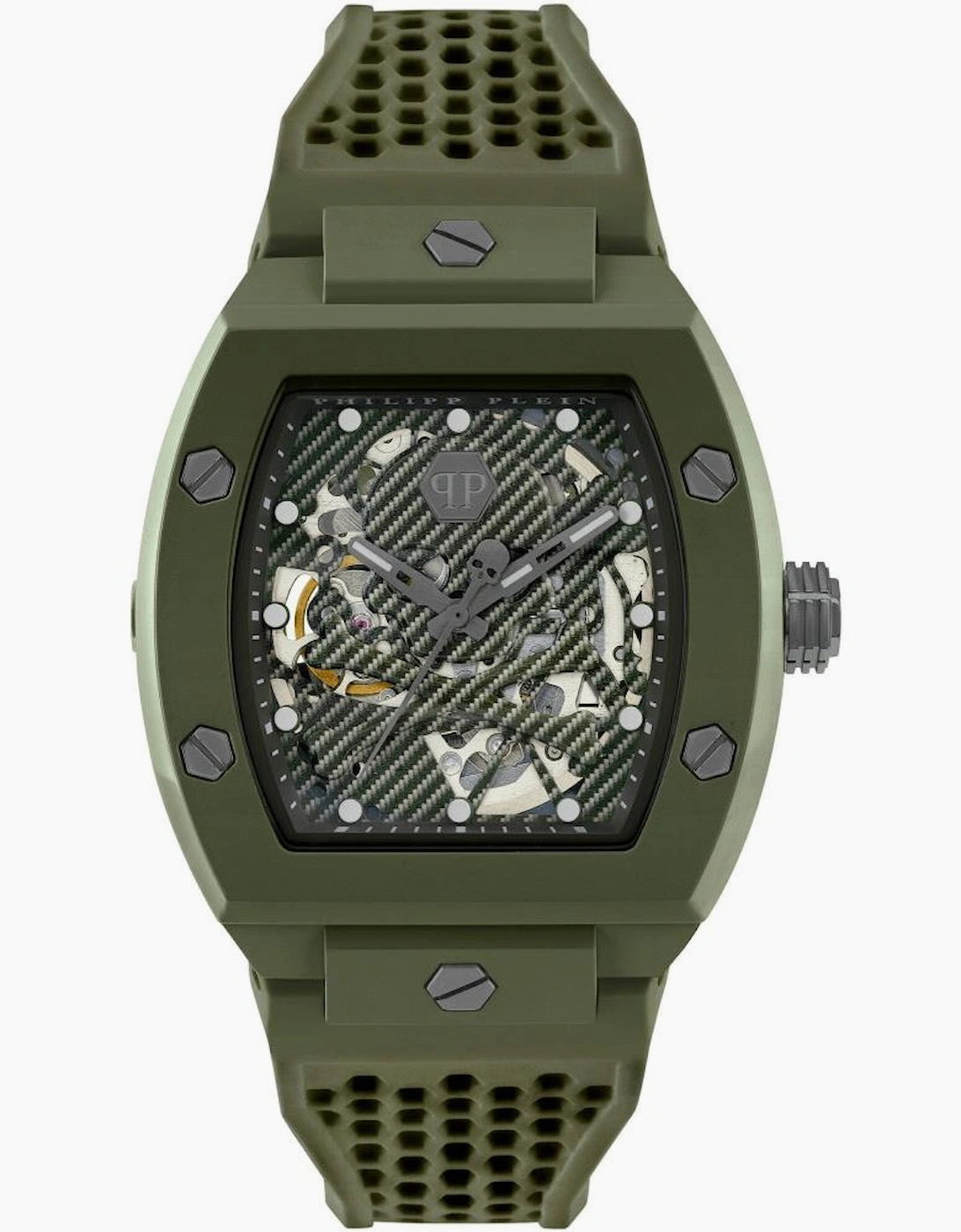 Philipp Plein Men's Green Pwvba0223 The Skeleton Ecoceramic Watch