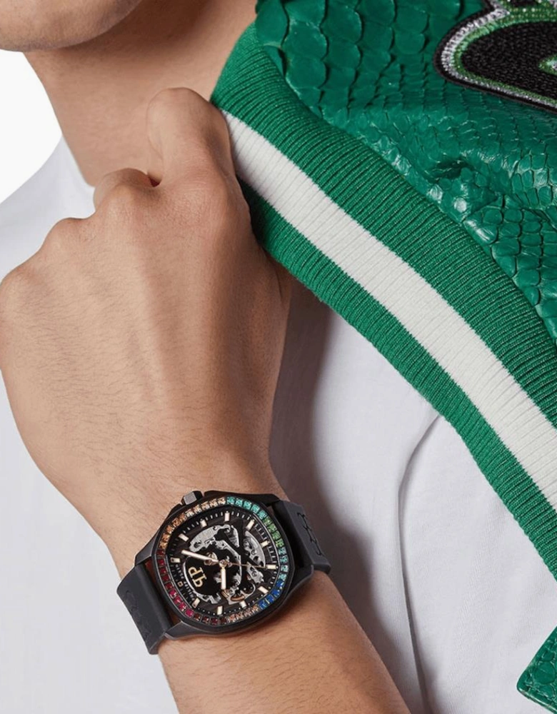 Philipp Plein PWRAA1023 $keleton $pectre Rainbow Men's Watch