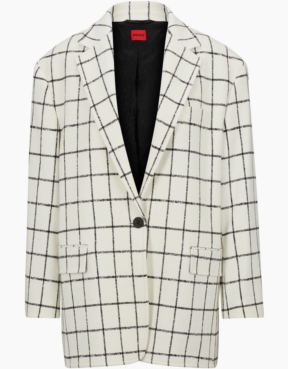 Azulla Checkerboard Relaxed Fit Suit Jacket, 7 of 6