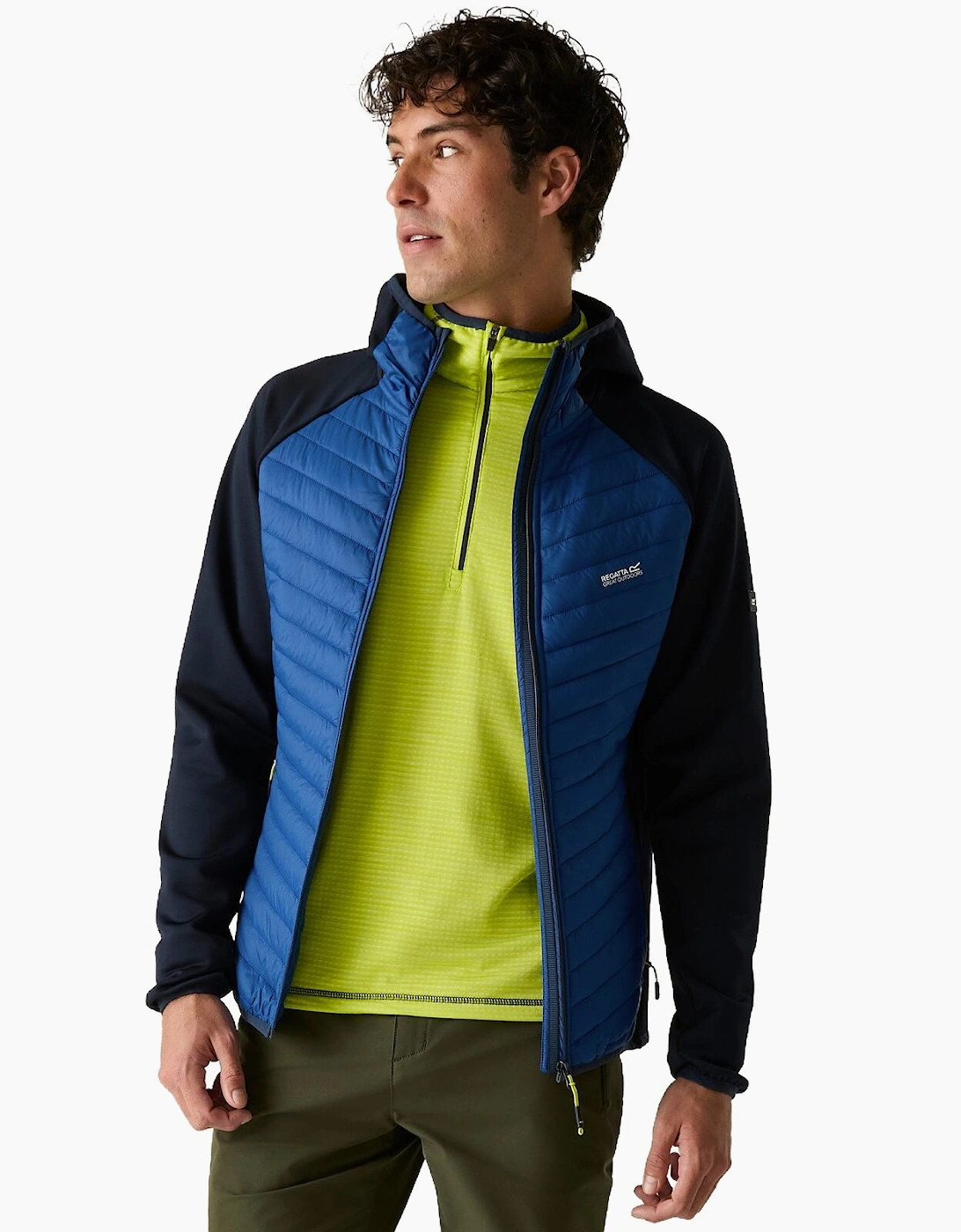 Regatta Mens Andreson Hybrid Hooded Padded Jacket