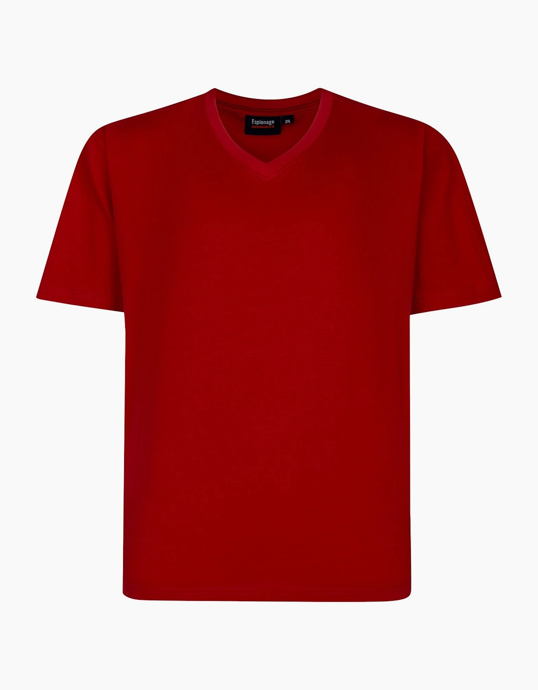 Espionage Mens Plain V-Neck Big & Tall Short Sleeve T-Shirt