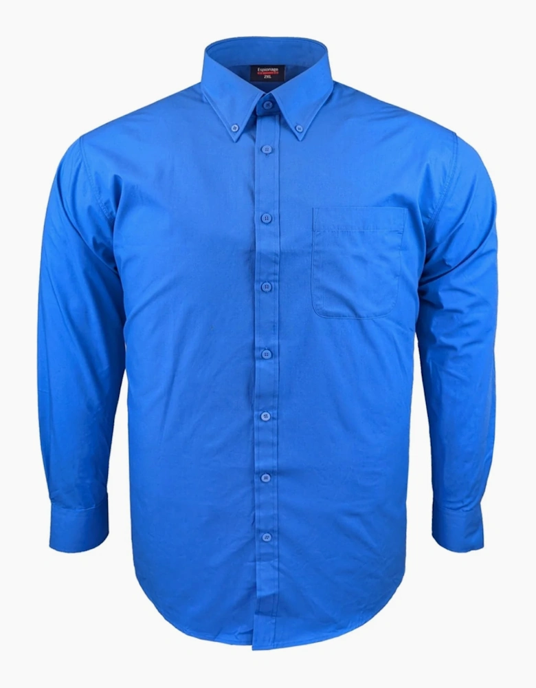 Espionage Mens Button Down Collar Big & Tall Long Sleeve Shirt