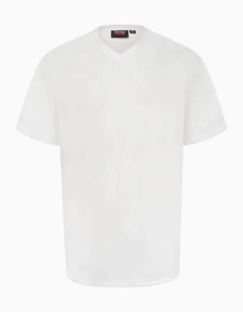Espionage Mens Plain V-Neck Big & Tall Short Sleeve T-Shirt