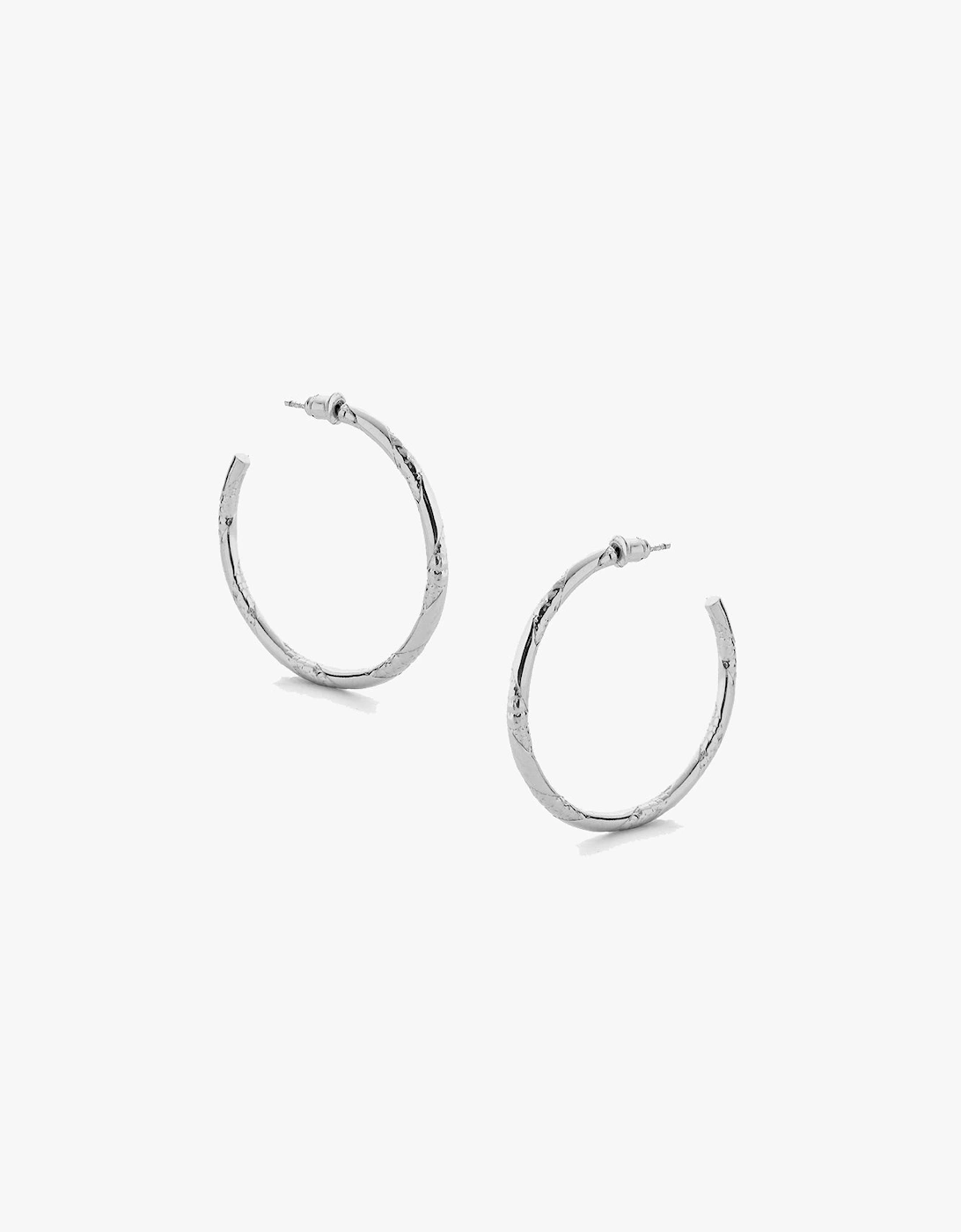 Tutti & Co Unisex Silver Fearless Earrings