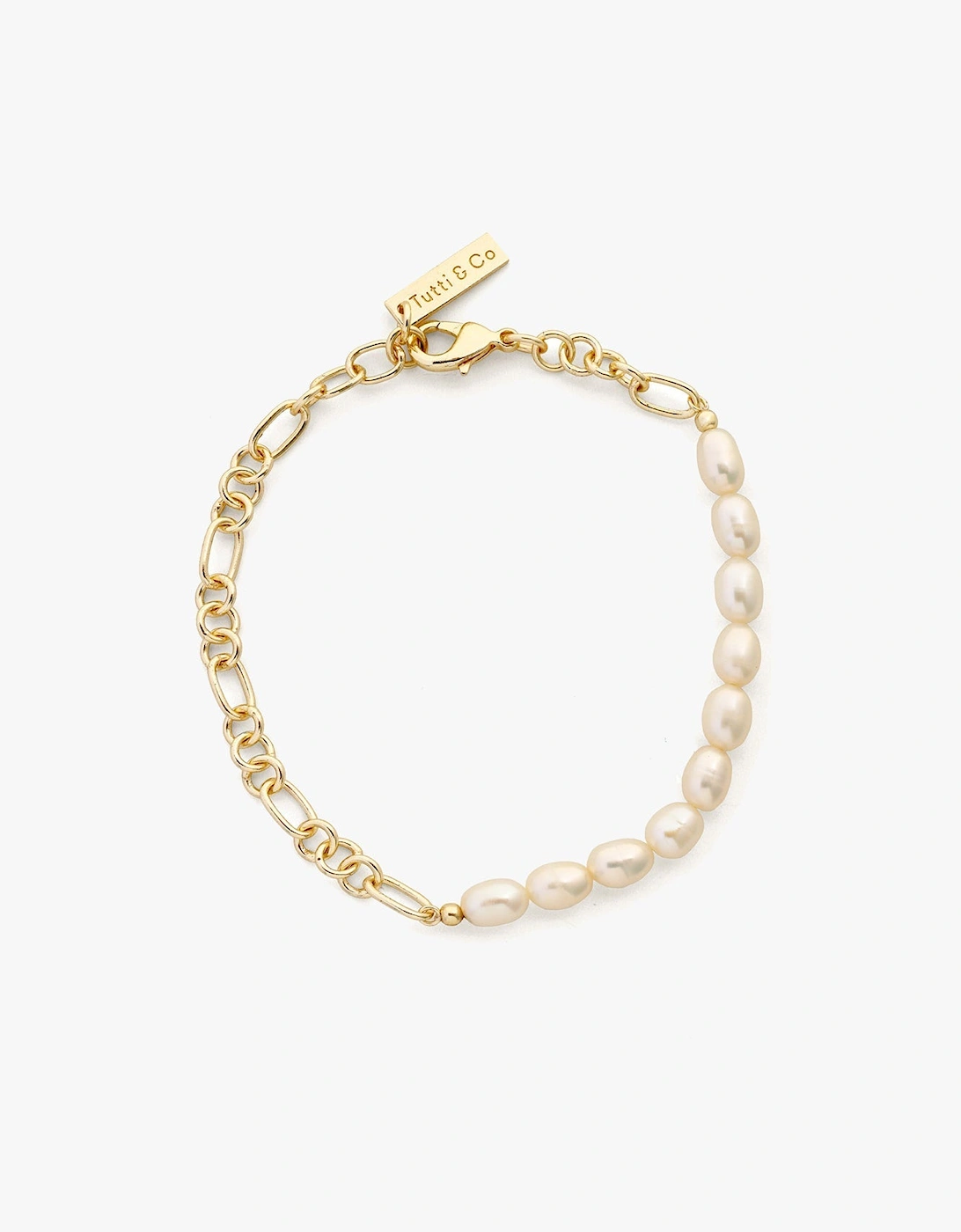 Tutti & Co Unisex Gold Synergy Anklet